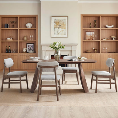 Glacia Modern Wood Dining Table