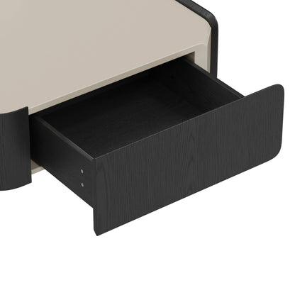 Glenn Square Storage Coffee Table with Dual Drawers