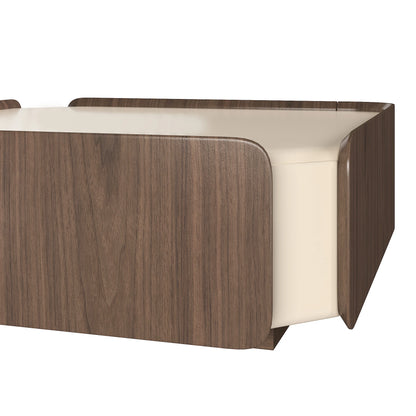 Glenn Square Storage Coffee Table with Dual Drawers