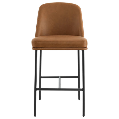 Golda Basic Counter Stools with Metal Base (Set of 2)