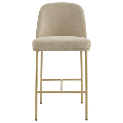 Golda Basic Counter Stools with Metal Base (Set of 2)