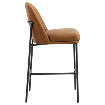 Golda Basic Counter Stools with Metal Base (Set of 2)