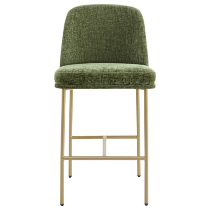 Golda Basic Counter Stools with Metal Base (Set of 2)