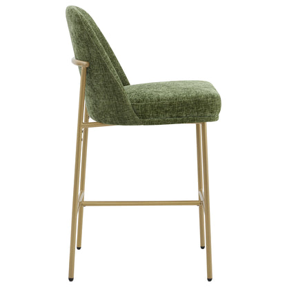 Golda Basic Counter Stools with Metal Base (Set of 2)