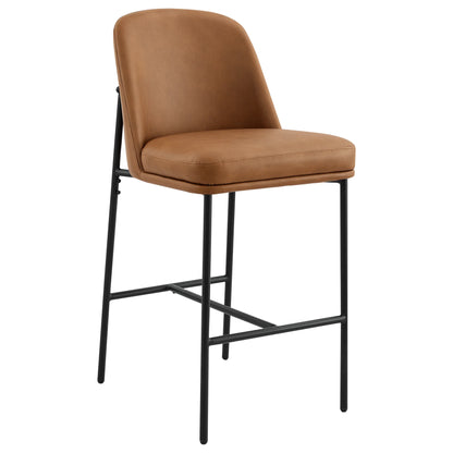 Golda Basic Counter Stools with Metal Base (Set of 2)