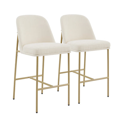 Golda Basic Counter Stools with Metal Base (Set of 2)