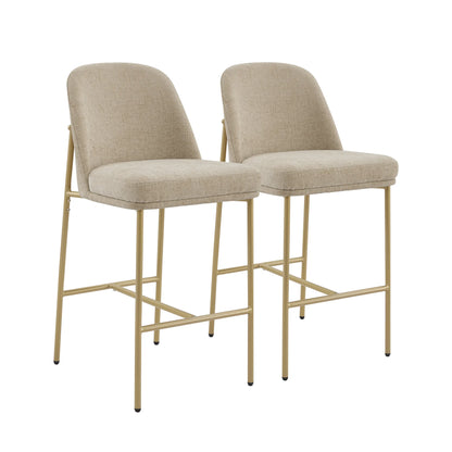 Golda Basic Counter Stools with Metal Base (Set of 2)