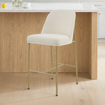 Golda Basic Counter Stools with Metal Base (Set of 2)