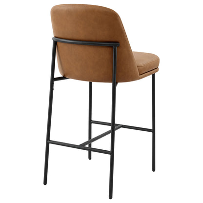 Golda Basic Counter Stools with Metal Base (Set of 2)