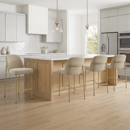 Golda Basic Counter Stools with Metal Base (Set of 2)