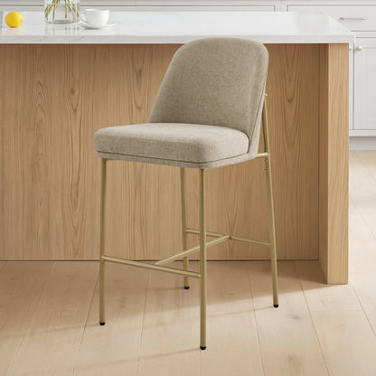 Golda Basic Counter Stools with Metal Base (Set of 2)