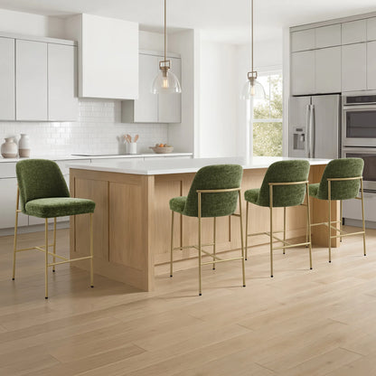 Golda Basic Counter Stools with Metal Base (Set of 2)
