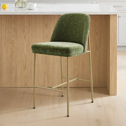 Golda Basic Counter Stools with Metal Base (Set of 2)