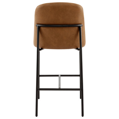 Golda Basic Counter Stools with Metal Base (Set of 2)