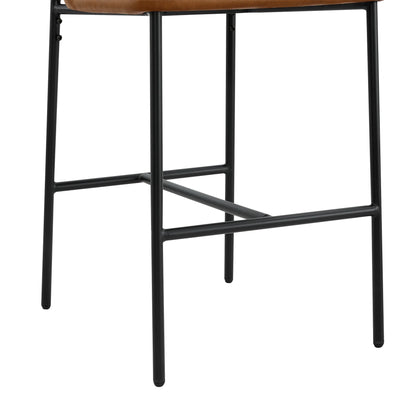 Golda Basic Counter Stools with Metal Base (Set of 2)
