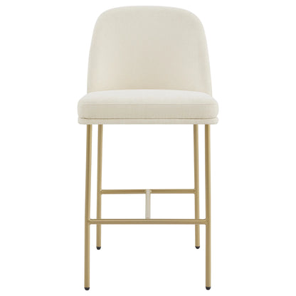 Golda Basic Counter Stools with Metal Base (Set of 2)