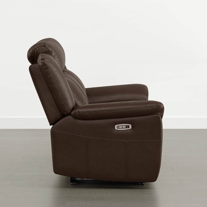 Grady Genuine Leather Power Reclining Sofa with Flip-Down Tabletop