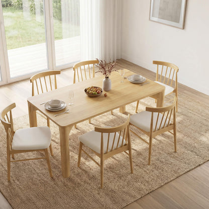 Hanna Mid-century Windsor Solid Wood Dining Chair(Set of 2)