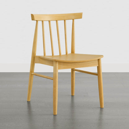 Hanna Mid-century Windsor Solid Wood Dining Chair(Set of 2)