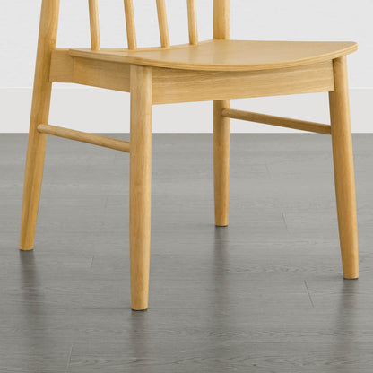 Hanna Mid-century Windsor Solid Wood Dining Chair(Set of 2)