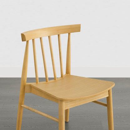 Hanna Mid-century Windsor Solid Wood Dining Chair(Set of 2)