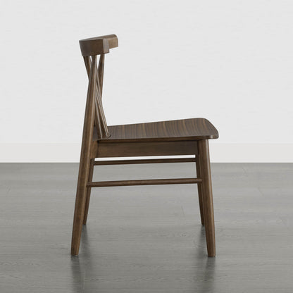 Hanna Mid-century Windsor Solid Wood Dining Chair(Set of 2)