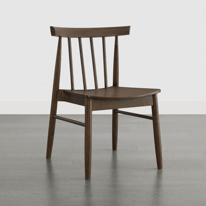 Hanna Mid-century Windsor Solid Wood Dining Chair(Set of 2)