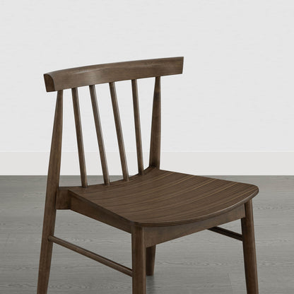 Hanna Mid-century Windsor Solid Wood Dining Chair(Set of 2)