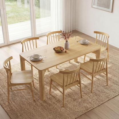 Hanna Mid-century Windsor Solid Wood Dining Chair(Set of 2)