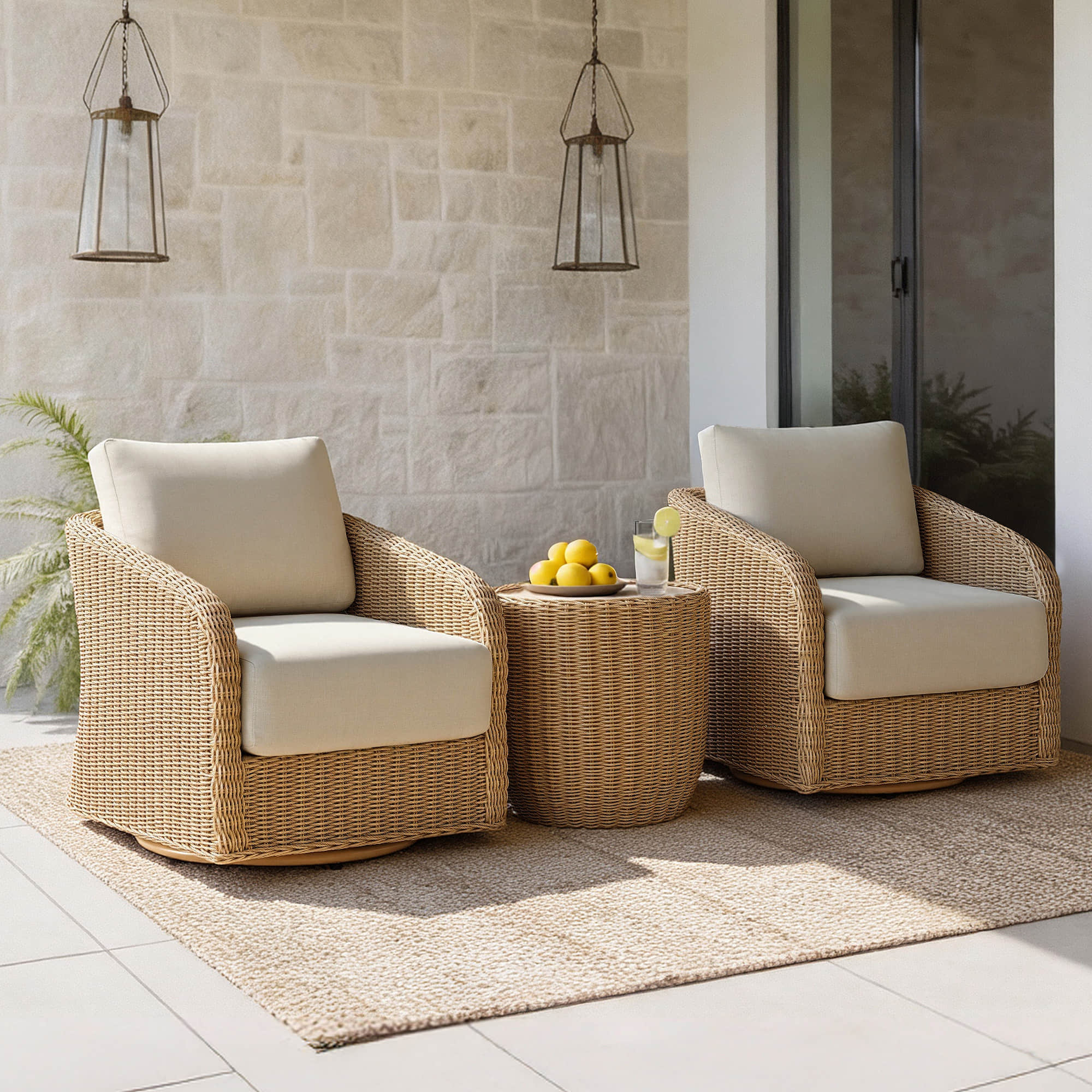 Haven Wicker Woven Outdoor Bistro Set
