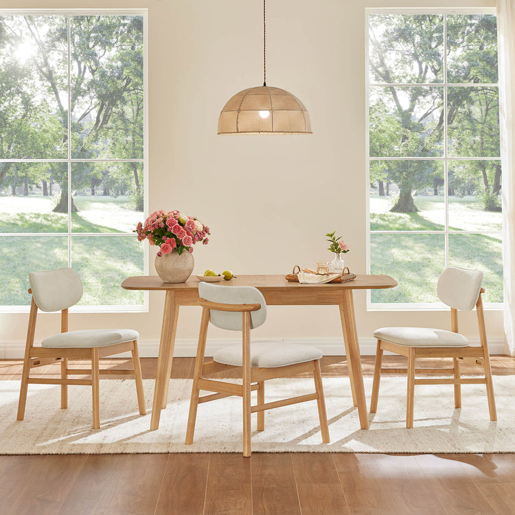 Hilda Extendable Wood Dining Table