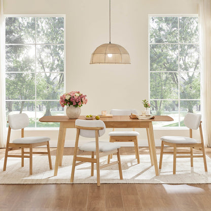 Hilda Extendable Wood Dining Table