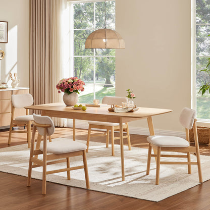 Hilda Extendable Wood Dining Table