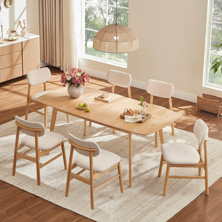 Hilda Extendable Wood Dining Table