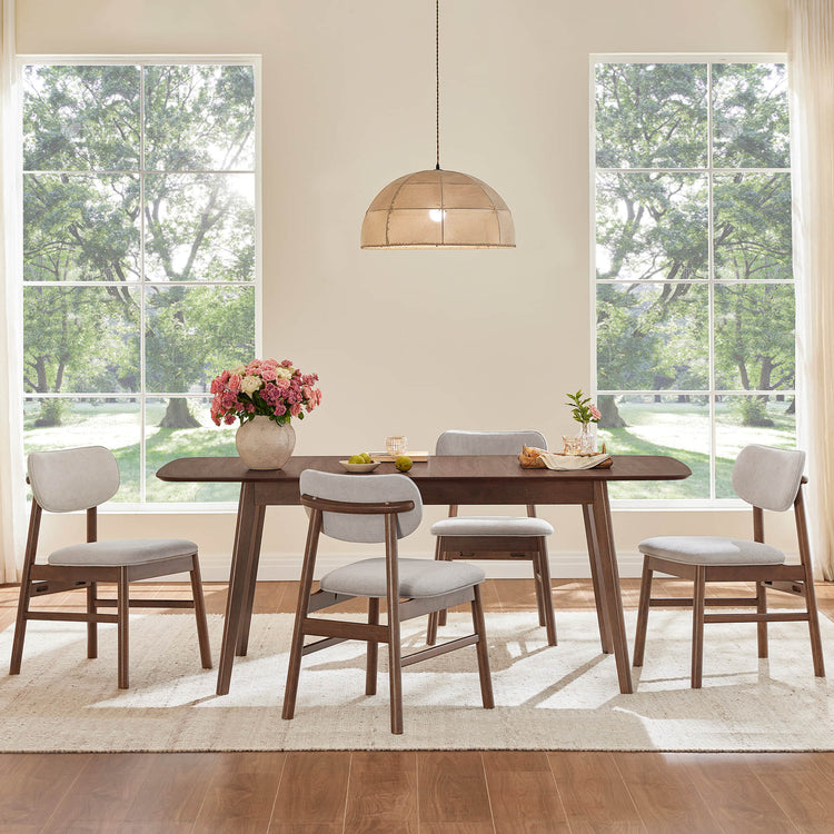 Hilda Extendable Wood Dining Table