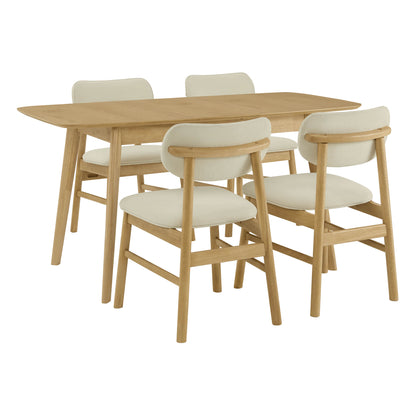 Hilda Extendable Wood Dining Table
