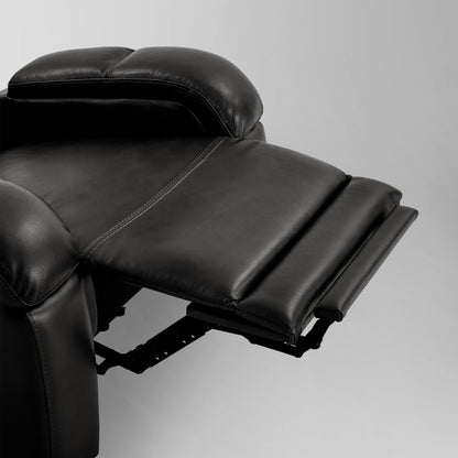 Isaac Genuine Leather Wall Hugger Power Recliner with Power Headrest