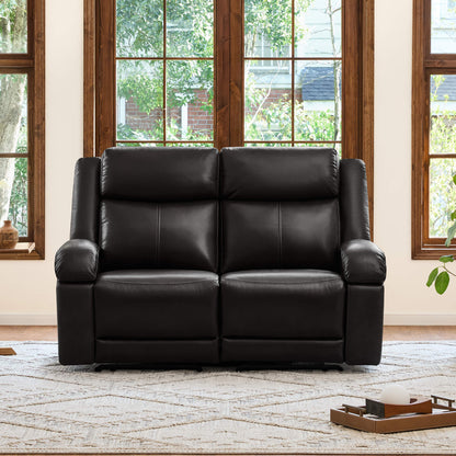 Isaac Genuine Leather Wall Hugger Power Reclining Sofa with Power Headrest