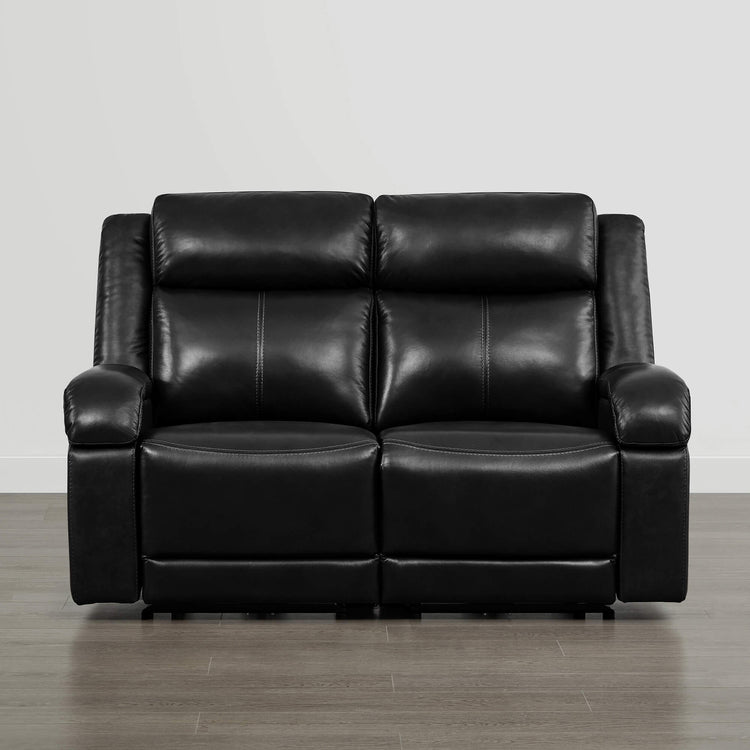 Isaac Genuine Leather Wall Hugger Power Reclining Sofa with Power Headrest