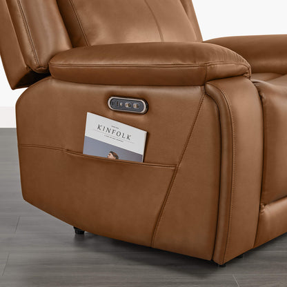 Isaac Zero Wall-hugger Power Recliner with Cup Holder