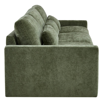 Ivy Modular 3-Seat Performance Fabric Sofa with Storage Ottoman