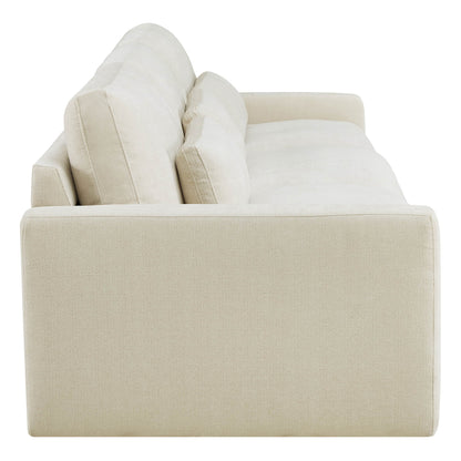 Ivy Modular 3-Seat Performance Fabric Sofa with Storage Ottoman