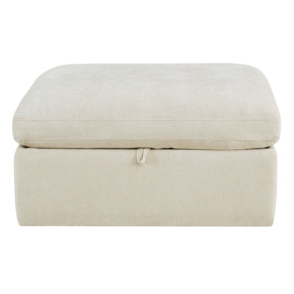 Ivy Modular Performance Fabric Ottoman with Storage