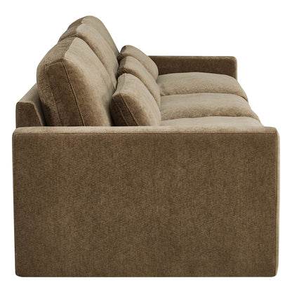 Ivy Modular 3-Seat Performance Fabric Sofa with Storage Ottoman