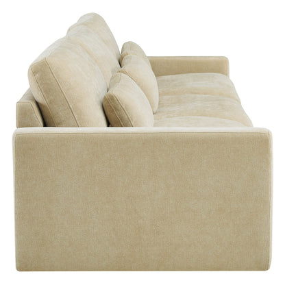 Ivy Modular 3-Seat Performance Fabric Sofa with Storage Ottoman