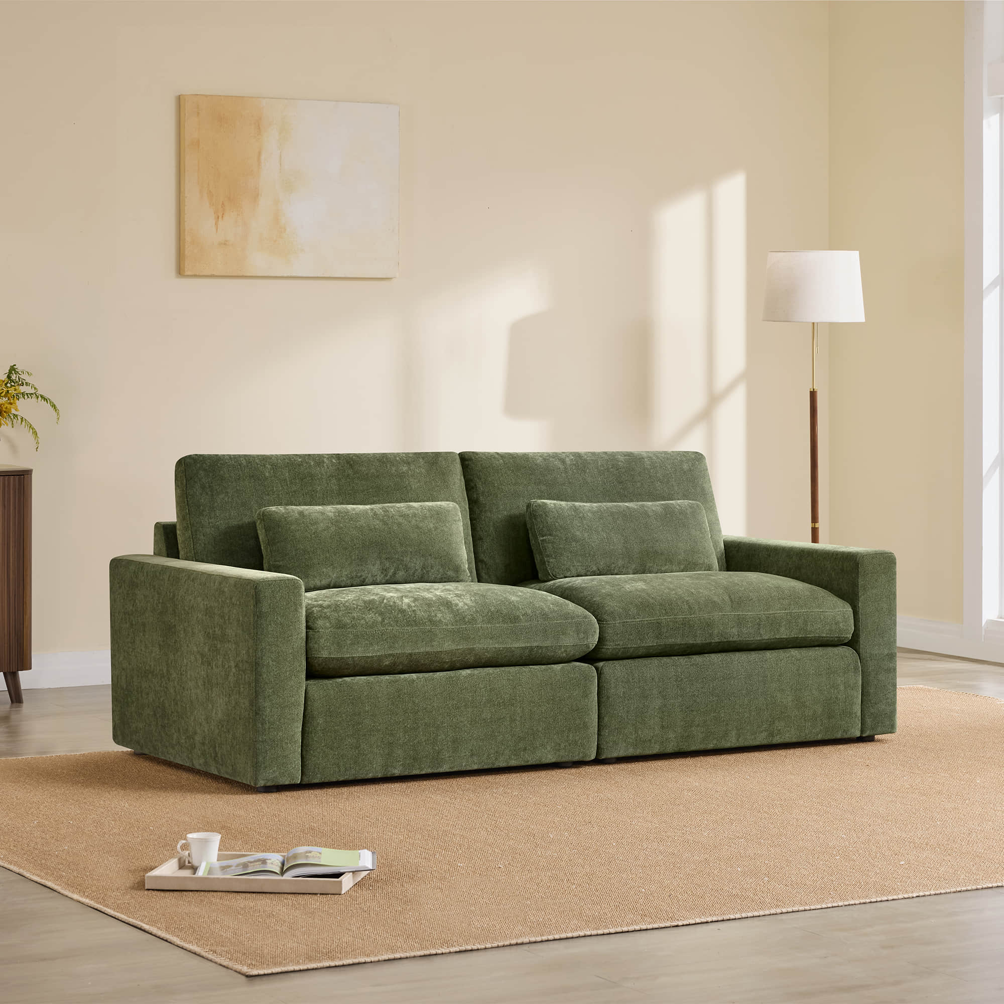 Ivy 2-Seat Performance Fabric Modular Sofa