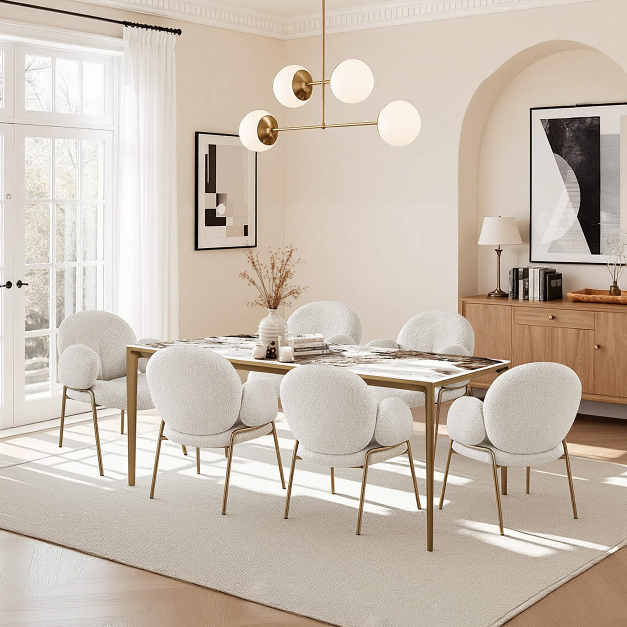 Janet Cloud-Shaped Dining Chair