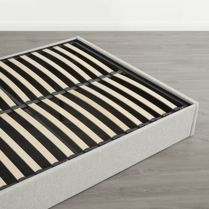 Jeffrey Wingback Upholstered Storage Platform Bed