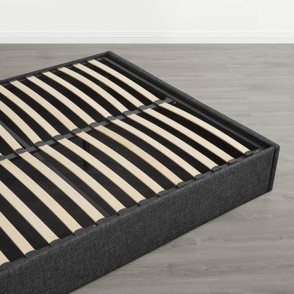 Jeffrey Wingback Upholstered Storage Platform Bed