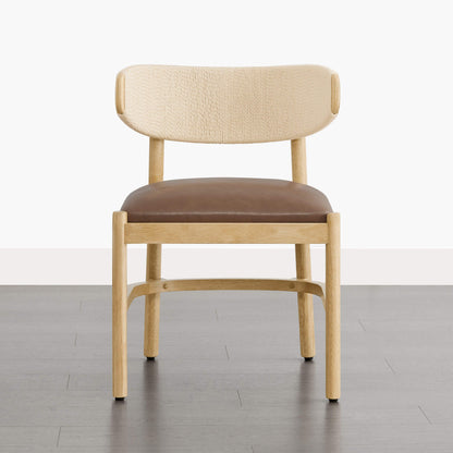 Jody Curved Rope Back Dining Chair(Set of 2)